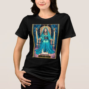 Art Nouveau Tarot, die Hohepriesterin Tri-Blend Shirt