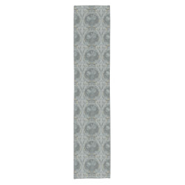 Art Nouveau Tulips Shades Gray Table Runner Kurzer Tischläufer