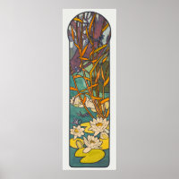 Art Nouveau verkleidetes Glas Alphonse Mucha