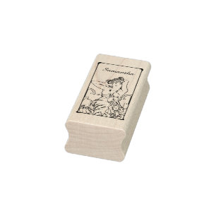 Art Nouveau Vintag Retro Frau Gummistempel