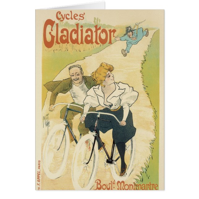 Art Nouveau vintage, Cycles Gladiateurs Vélos (Devant)