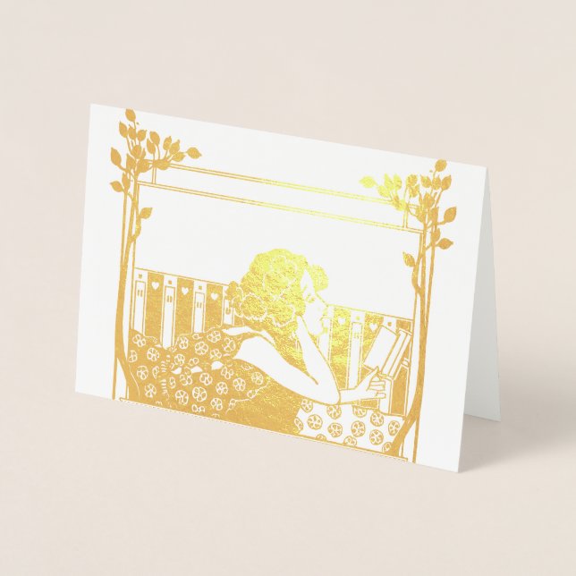 Art Nouveau Vintage reader Folienkarte (Vorderseite)