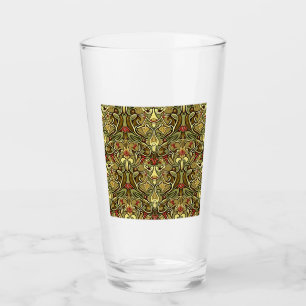 Art Nouveau Wallpaper Glass Tumbler