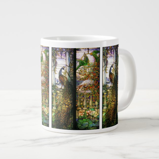 Art Nouveau Water Garden Jumbo Tasse (Vorderseite Rechts)