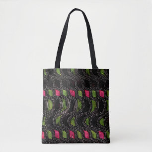 Art Nouveau Wave Pattern Tasche