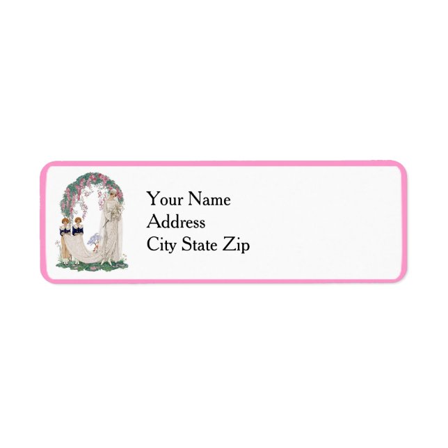 Art Nouveau Wedding Illustration – Vintage Bridal  (Vorne)