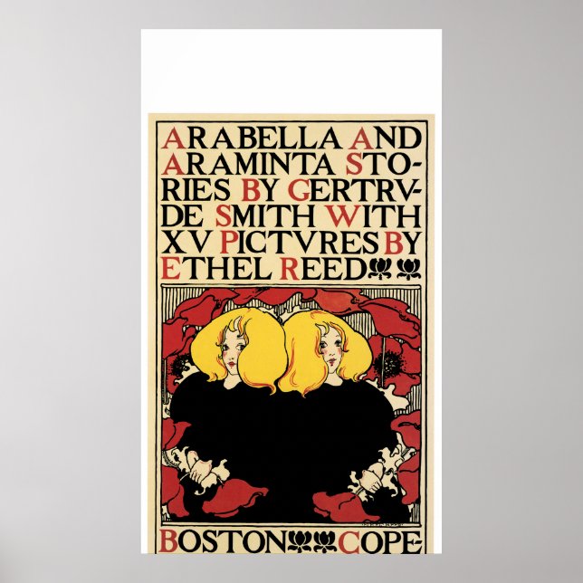 Art Nouveau Werbeplakat von Ethel Reed Poster (Vorne)