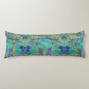 Art Nouveau William Morris 1970s Retro Reversible Seitenschläferkissen