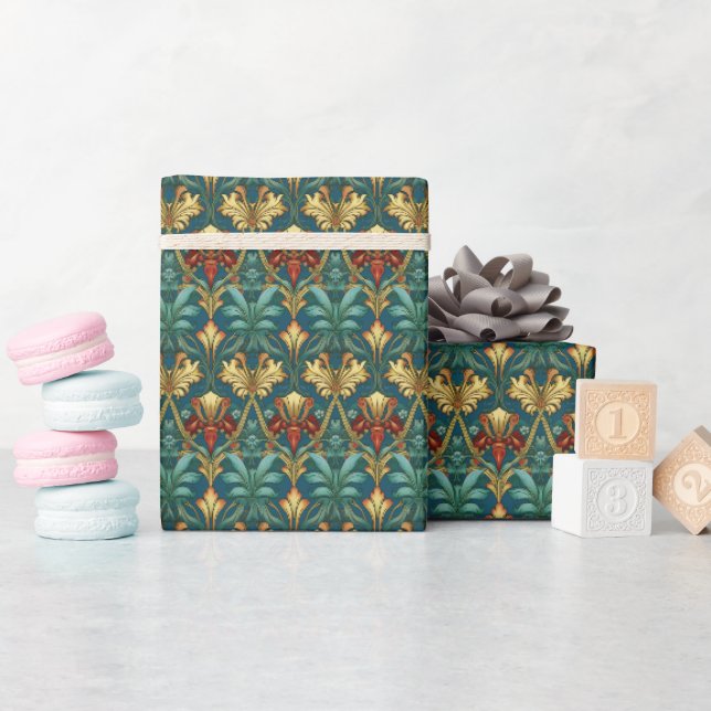Art Nouveau William Morris Art Muster Geschenkpapier (Babyparty)