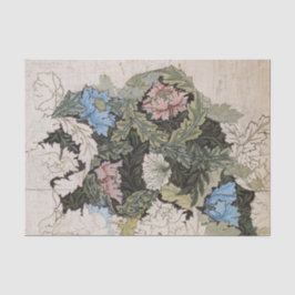 Art Nouveau William morris Blumenmuster Skizze Seidenpapier