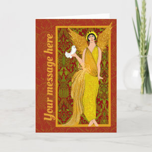 Art Nouveau William Morris Carte de Noël rétro