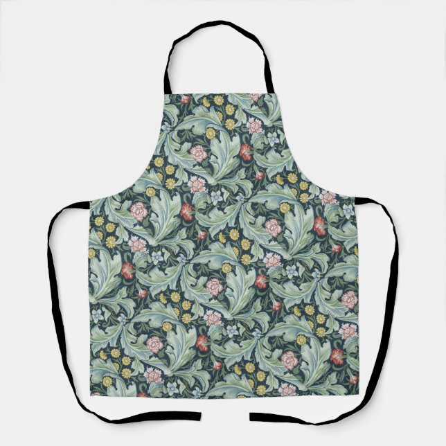 Art Nouveau William Morris Leicester Blume Folia Schürze (Vorderseite)