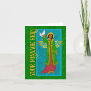 Art Nouveau William Morris Retro Weihnachtskarte Dankeskarte