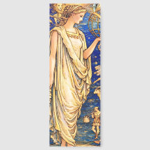 Art Nouveau Zodiak-Göttin Himmelsillustration 