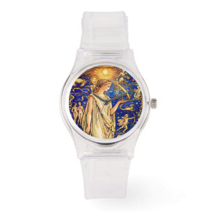 Art Nouveau Zodiak-Göttin Himmelsillustration Armbanduhr
