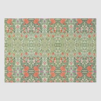 Art Noveau viktorianisches Blumenmuster-Wrapp Seidenpapier
