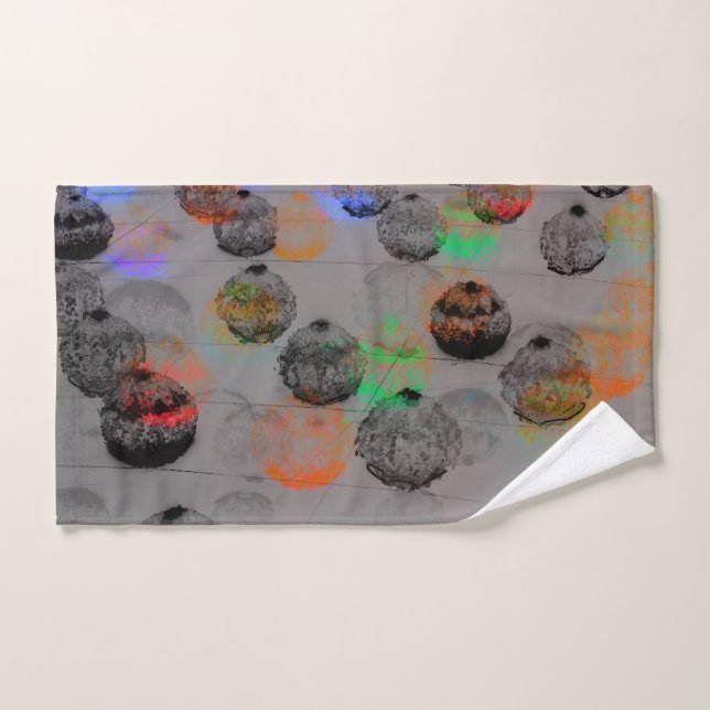 Art numérique avec contours ronds. (Serviette à main)