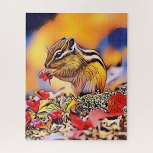 Art numérique écureuil peinture Jigsaw Puzzle