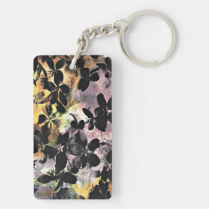 Art numérique fleuri motif à fleurs rose jaune