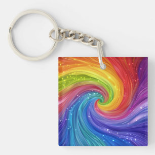 Art numérique Rainbow Swirls