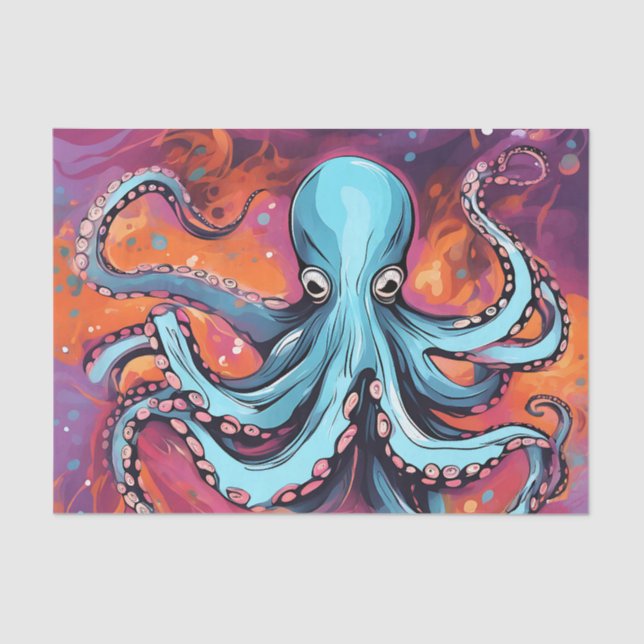 Art Octopus Dream Seidenpapier (Vorderseite)