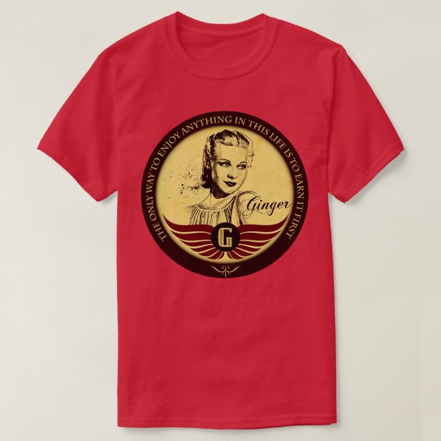 Art of Cinema Ginger Rogers T-Shirt (Design vorne)