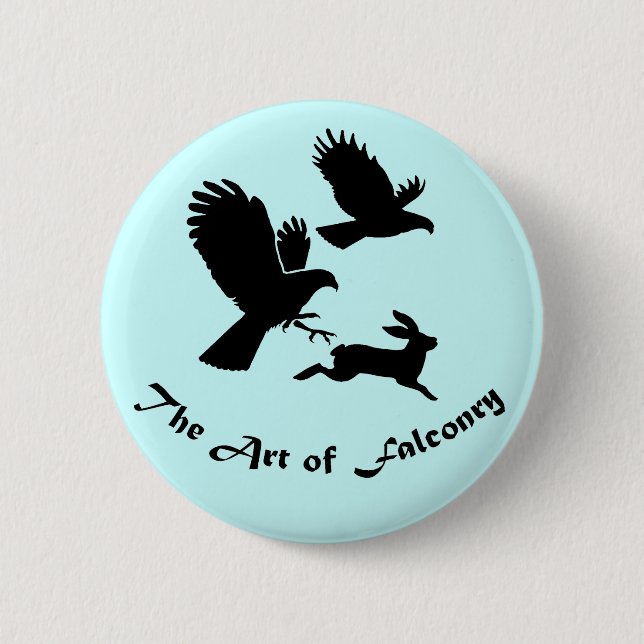 Art of Falconry - Harris Hawks Button (Vorderseite)