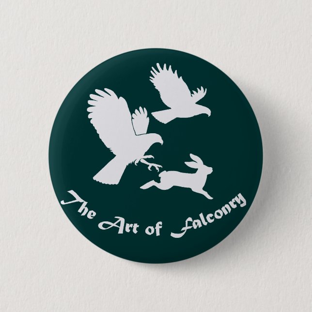 Art of Falconry - Harris Hawks Button (Vorderseite)