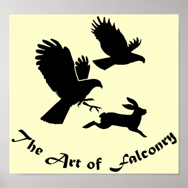 Art of Falconry - Harris Hawks Poster (Vorne)