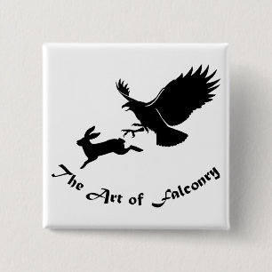 Art of Falconry - Roter Schwanz Hawk Button