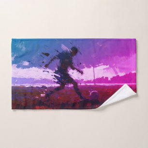 "Art of Football" (Stil 3) Ölmalerei Handtuch