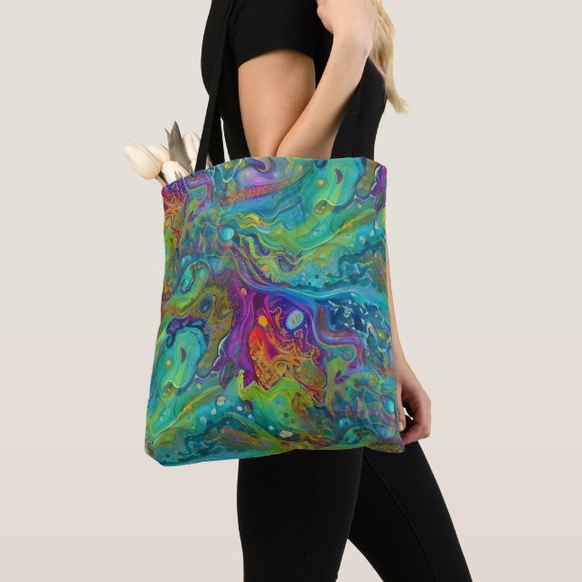 Art of Image Abstraction - nahtloses Muster 2 Tasche (Von Nahem)