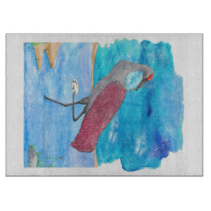 Art of Life Serie Künstlerkran Funny Flaming Schneidebrett