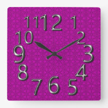 Art-of-Time Magnificent Mauve Square