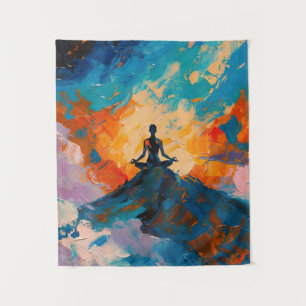 Art of Yoga (#4) Ölgemälde Wandteppich