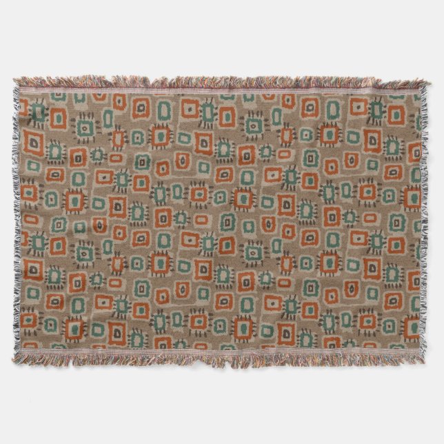 Art Old Tuch Patches Throw Blanket Decke (Vorderseite)