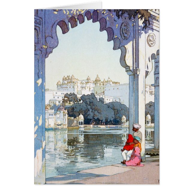 Art oriental frais de palais d'udaipur de Yoshida (Devant)