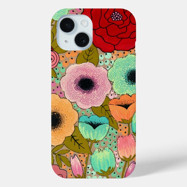 Art Painting Flower Garden Apple Case-Mate iPhone Hülle (Rückseite)