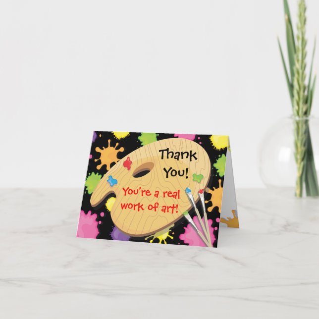 Art Painting Party Merci Notes (Devant)