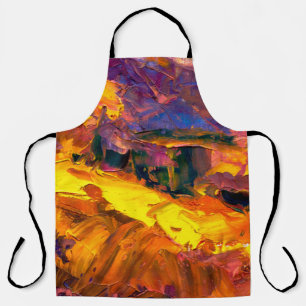 Art painting with palette knifepainting,canvas,abs schürze