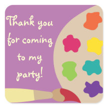 Art Palette Sticker - Lila