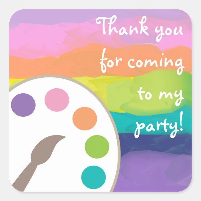 Art Palette Sticker - Regenbogen (Vorderseite)