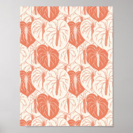 ART PAPER Download - Anthurium nahtloses Muster Poster