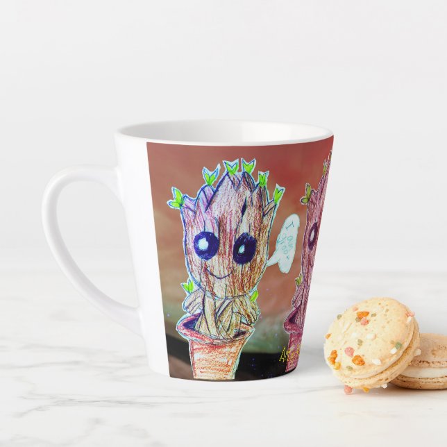 Art par Micheal Baby Groot Mug (En situation)
