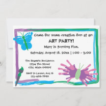 Art Party! Einladung zum Geburtstag