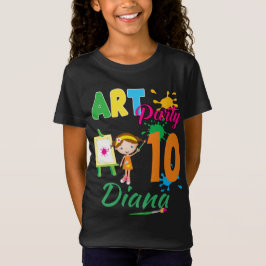 Art Party Farbenfrohe Malerei T-Shirt