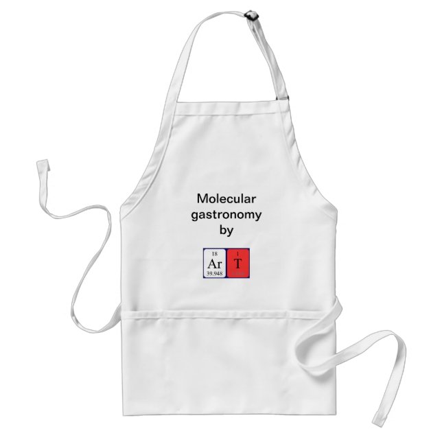Art Periodische Schürze von Tabellennamen (Vorne)