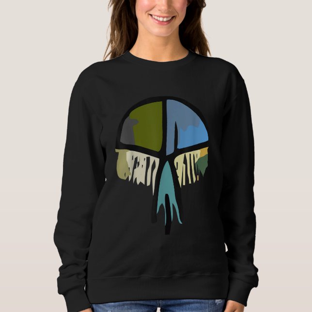 Art picture watercolor animals and fishes  jellyfi sweatshirt (Vorderseite)