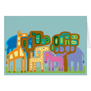 Art populaire Abstrait Animaux africains