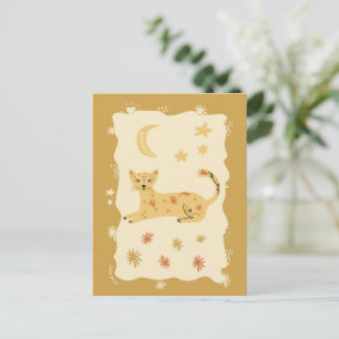 Art populaire de chat mignon - Carte postale d'art